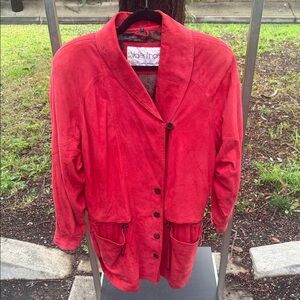 Valentino Vera Pelle Women's Vibrant Red Jacket